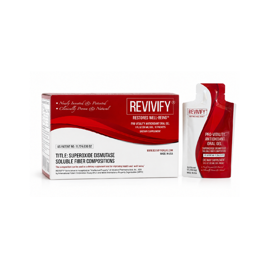REVIVIFY® Pro-Vitality Antioxidant Fruit Blend With Superoxide Dismutase (30 ML Pouch) 10 CT