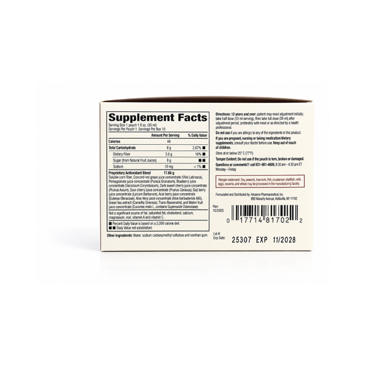 REVIVIFY® Pro-Vitality Antioxidant Fruit Blend With Superoxide Dismutase (30 ML Pouch) 10 CT