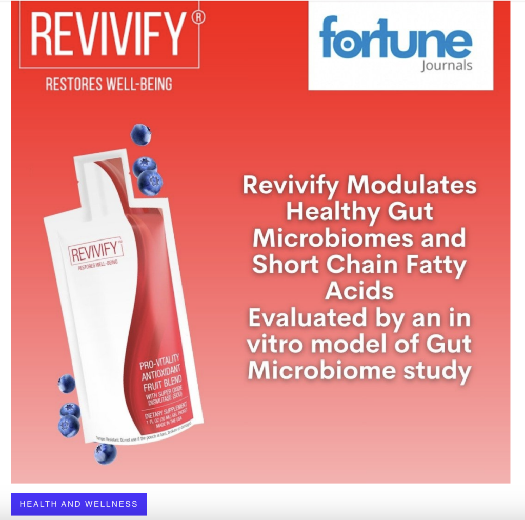 Press Release: Research Confirms Revivify's Benefits for Gut Microbiomes