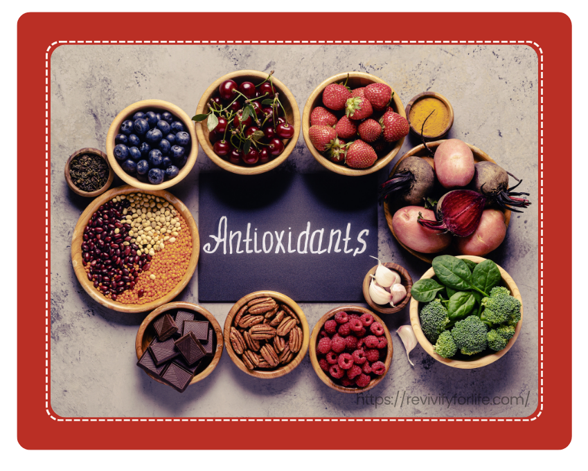 Antioxidant Foods Supporting Cellular Wellness - Revivify For Life Variety of antioxidant rich foods supporting cellular wellness