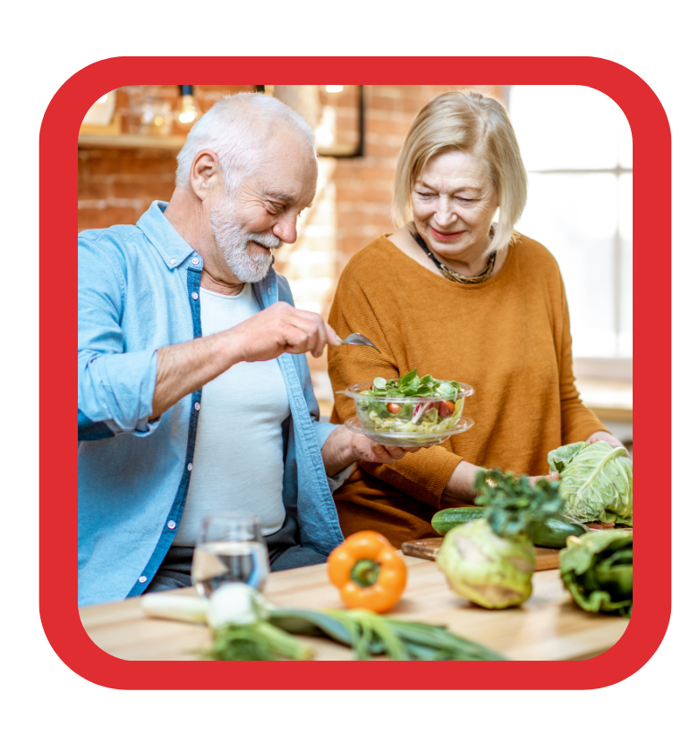 img11 - Revivify For Life Older couple eating fresh salad for Immune Health and healthy aging
